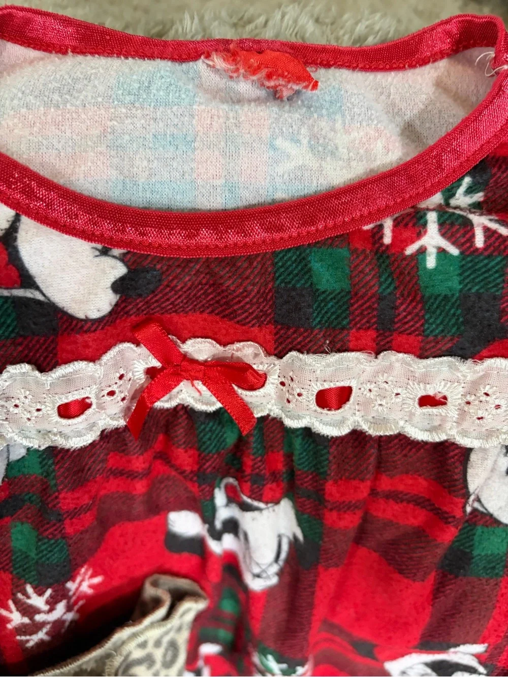 Girls Nightgown lot — Rudolph, Mickey and Minnie